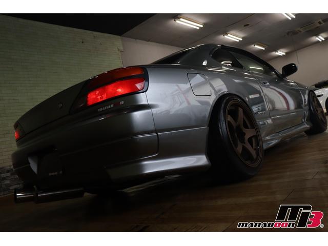 シルビア スペックＲエアロ　ＮＩＳＭＯ前後タワーバー／ＢＲＩＤＥセミバケットシート／Ｄｅｆｉ追加メーター／ＨＰＩフロントパイプ／社外マフラー／Ｄ－ＭＡＸ車高調／ＢＬＩＴＺインタークーラー／ＳＫＩＤ　ＲＡＣＩＮＧアーム／純正６ＭＴ（18枚目）