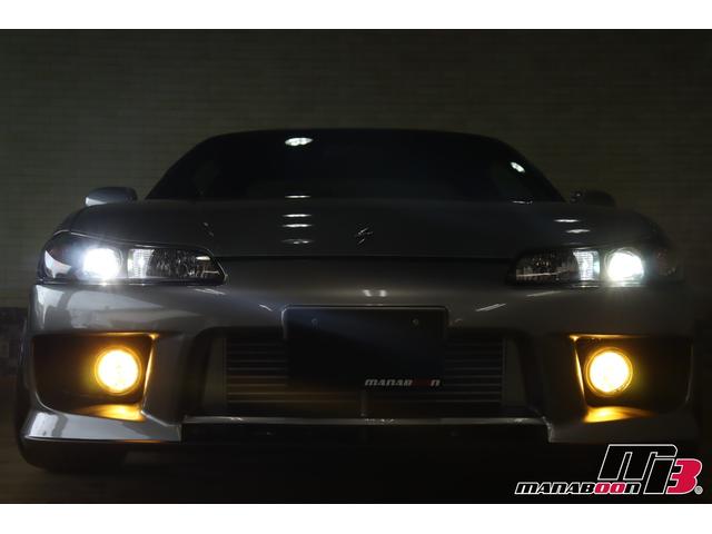 シルビア スペックＲエアロ　ＮＩＳＭＯ前後タワーバー／ＢＲＩＤＥセミバケットシート／Ｄｅｆｉ追加メーター／ＨＰＩフロントパイプ／社外マフラー／Ｄ－ＭＡＸ車高調／ＢＬＩＴＺインタークーラー／ＳＫＩＤ　ＲＡＣＩＮＧアーム／純正６ＭＴ（31枚目）