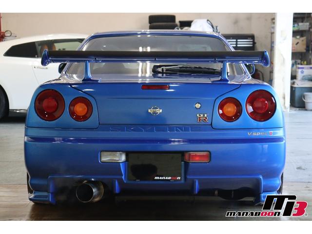 スカイライン ＧＴ－Ｒ　ＶスペックＩＩ　ＮＩＳＭＯサイドスカート／ＮＩＳＭＯリヤアンダー／ＭＩＮＥ’Ｓエアスクープ／ＢＢＳ　ＬＭ　１８インチ／ＴＥＩＮ車高調／ＴＲＵＳＴマフラー（8枚目）