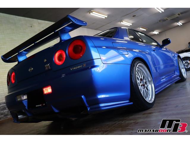 スカイライン ＧＴ－Ｒ　ＶスペックＩＩ　ＮＩＳＭＯサイドスカート／ＮＩＳＭＯリヤアンダー／ＭＩＮＥ’Ｓエアスクープ／ＢＢＳ　ＬＭ　１８インチ／ＴＥＩＮ車高調／ＴＲＵＳＴマフラー（18枚目）