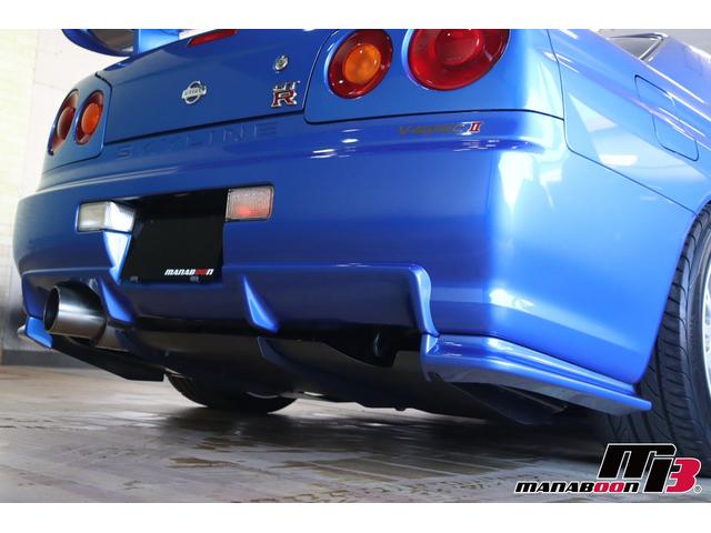 スカイライン ＧＴ－Ｒ　ＶスペックＩＩ　ＮＩＳＭＯサイドスカート／ＮＩＳＭＯリヤアンダー／ＭＩＮＥ’Ｓエアスクープ／ＢＢＳ　ＬＭ　１８インチ／ＴＥＩＮ車高調／ＴＲＵＳＴマフラー（35枚目）