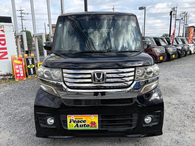 N-BOXカスタム G SSパッケージ 平成25年式 車検令和8年9月 走行距離88000キロ ナビ バックカメラ 地デジ Bluetooth 純正アルミ フォグランプ 両側電動スライドドア アイドリングストップ スマートキー 修復歴無し(6枚目)