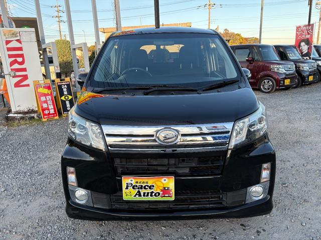 ムーヴ カスタム　Ｘ　ＳＡ　平成２５年式　車検令和８年６月　走行距離６１０００キロ　ナビ　地デジ　ＥＴＣ　スマートキー　衝突被害軽減システム　アイドリングストップ　社外アルミ　フォグランプ　電動格納ミラー　タイミングチェーン（6枚目）