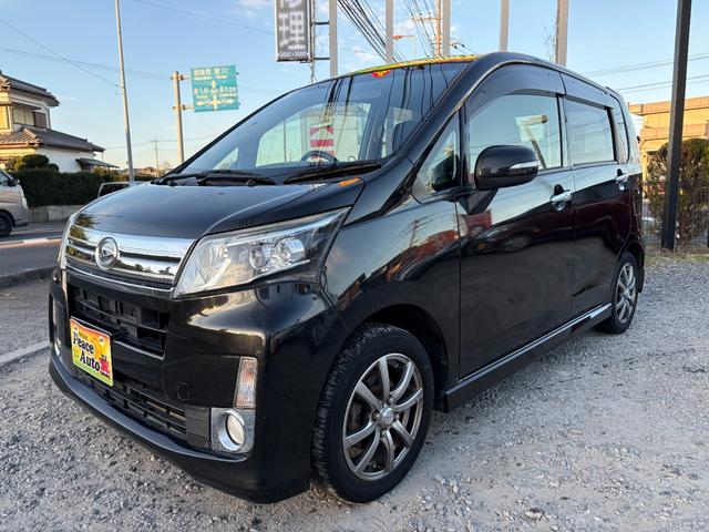 ムーヴ カスタム　Ｘ　ＳＡ　平成２５年式　車検令和８年６月　走行距離６１０００キロ　ナビ　地デジ　ＥＴＣ　スマートキー　衝突被害軽減システム　アイドリングストップ　社外アルミ　フォグランプ　電動格納ミラー　タイミングチェーン（7枚目）