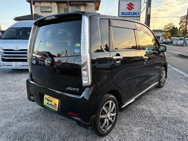 ムーヴ カスタム　Ｘ　ＳＡ　平成２５年式　車検令和８年６月　走行距離６１０００キロ　ナビ　地デジ　ＥＴＣ　スマートキー　衝突被害軽減システム　アイドリングストップ　社外アルミ　フォグランプ　電動格納ミラー　タイミングチェーン（10枚目）