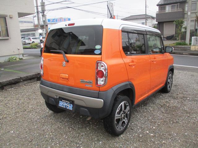ハスラー Xターボ 委託販売 4WD ターボ 車検R9.3まで スマートキー ナビ TV DVD再生可 シートヒーター Bluetooth ステアリングスイッチ ETC HID 純正15インチアルミ オートライト(5枚目)