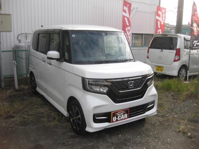 N-BOXカスタム G・Lホンダセンシング 純正ナビ 地デジ DVD CD Bカメラ ETC USB 左パワスラ プッシュスタート スマートキー 純正アルミ(13枚目)