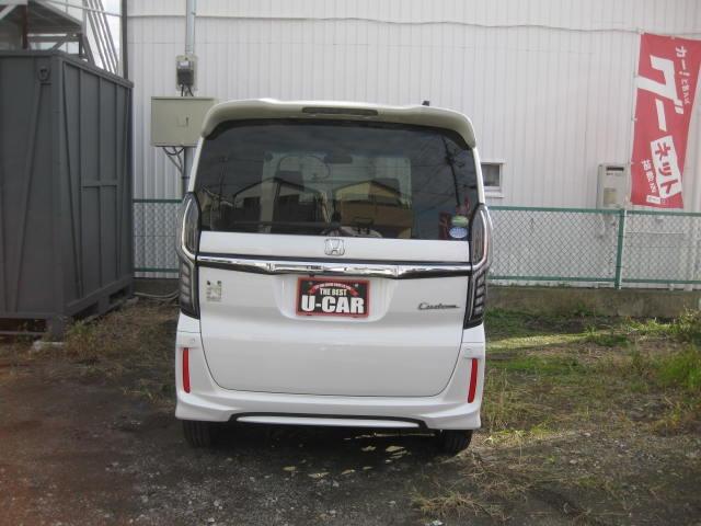 N-BOXカスタム G・Lホンダセンシング 純正ナビ 地デジ DVD CD Bカメラ ETC USB 左パワスラ プッシュスタート スマートキー 純正アルミ(16枚目)