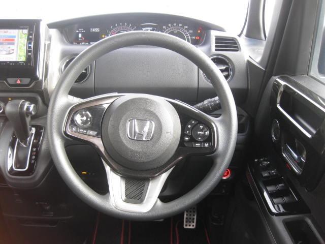 N-BOXカスタム G・Lホンダセンシング 純正ナビ 地デジ DVD CD Bカメラ ETC USB 左パワスラ プッシュスタート スマートキー 純正アルミ(32枚目)