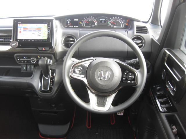 N-BOXカスタム G・Lホンダセンシング 純正ナビ 地デジ DVD CD Bカメラ ETC USB 左パワスラ プッシュスタート スマートキー 純正アルミ(33枚目)