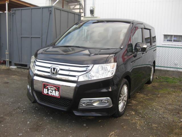 ステップワゴンスパーダ Ｚ　両側パワスラ　ナビ　地デジ　Ｂカメラ　ＥＴＣ　スマートキー　ワンオーナー　純正１７インチアルミ　記録簿　８人乗り（10枚目）