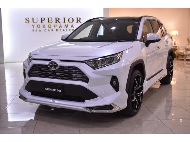 ＲＡＶ４ Ｇ　Ｚパッケージ　新車　パノラマムーンルーフ　全周囲４カメラ　デジタルインナーミラークリアランスソナーパーキングサポートＭ　ブラインドスポットモニター　置くだけ充電トヨタＰＬＵＳ１０．５ナビ　ハンズフリーパワーバック　ＥＴＣ　モデリスタエアロ　鍛造２１インチＷ（39枚目）