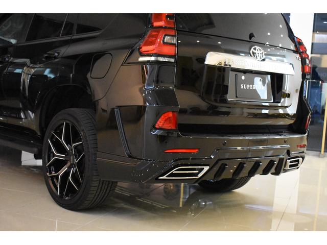 ランドクルーザープラド TX Lパッケージ 本革シート ムーンルーフ トヨタ純正マルチテレインナビ 全周囲360カメラ ブラインドスポットモニタ ーCD.DVD ETC 新品LED付エアロ 新品鍛造22インチホイール(64枚目)