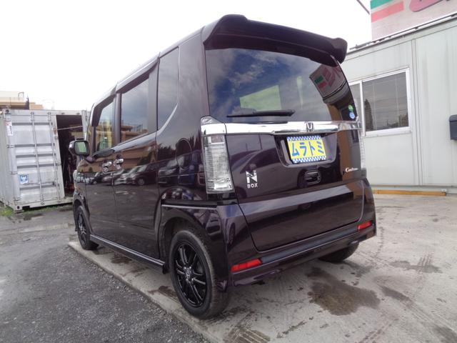 N-BOXカスタム G SSブラックスタイルパッケージ 後期型 メモリーナビ CD DVD SD USB フルセグTV バックカメラ ビルトインETC HIDオートヘッドライト LEDフォグライト 両側パワースライド 純正14インチアルミホイール(8枚目)