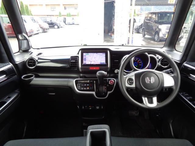 N-BOXカスタム G SSブラックスタイルパッケージ 後期型 メモリーナビ CD DVD SD USB フルセグTV バックカメラ ビルトインETC HIDオートヘッドライト LEDフォグライト 両側パワースライド 純正14インチアルミホイール(25枚目)