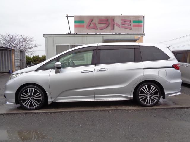 オデッセイ アブソルート・ＥＸ　ＣＭＢＳブレーキサポート　メモリーナビ　ＣＤ　ＤＶＤ　ＨＤＭＩ　フルセグ　ブルートゥース　マルチビューカメラ　ビルトインＥＴＣ　ドラレコ　両側パワスラ　フリップダウンモニター　ハーフレザーシート（7枚目）