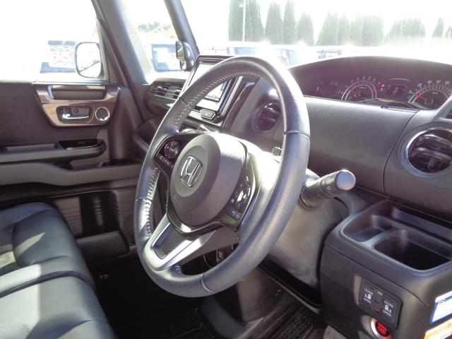 Ｎ－ＢＯＸカスタム Ｇ・Ｌターボホンダセンシング　４ＷＤ　メモリーナビ　ＣＤ　ＤＶＤ　ＳＤ　ＵＳＢ　フルセグ　ブルートゥース　バックカメラ　ビルトインＥＴＣ　ハーフレザーシート　ＬＥＤオートヘッドライト　ＬＥＤフォグ　前後ドラレコ　ＬＫＡＳクルコン（23枚目）