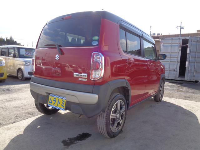 ハスラー Ｘ　レーダーブレーキサポート　ビルトインＥＴＣ　ＨＩＤオートヘッドライト　フォグライト　純正１５インチアルミ　運転席シートヒーター　革ハンドル　プライバシーガラス　ドアバイザー　オートエアコン（10枚目）