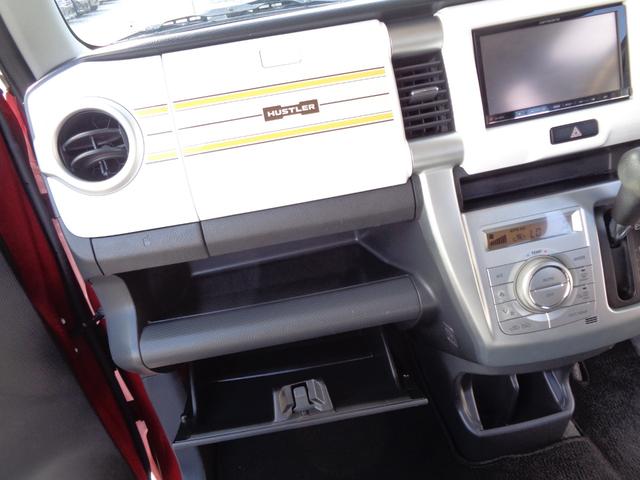 ハスラー Ｘ　レーダーブレーキサポート　ビルトインＥＴＣ　ＨＩＤオートヘッドライト　フォグライト　純正１５インチアルミ　運転席シートヒーター　革ハンドル　プライバシーガラス　ドアバイザー　オートエアコン（48枚目）