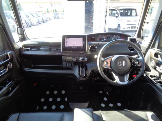 Ｎ－ＢＯＸカスタム Ｇ・Ｌターボホンダセンシング　ツートーンカラー　メモリーナビ　ＣＤ　ＤＶＤ　ＳＤ　フルセグ　ブルートゥース　バックカメラ　ビルトインＥＴＣ　ＬＥＤオートヘッドライト　ＬＥＤフォグ　両側パワースライド　ＬＫＡＳクルコン　ルーフ雹害（25枚目）