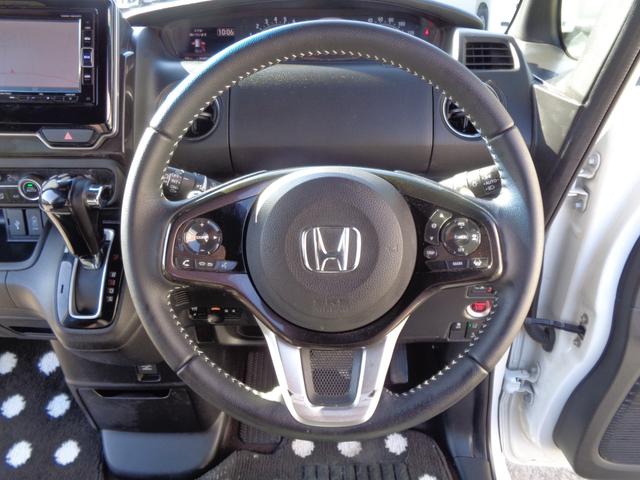 Ｎ－ＢＯＸカスタム Ｇ・Ｌターボホンダセンシング　ツートーンカラー　メモリーナビ　ＣＤ　ＤＶＤ　ＳＤ　フルセグ　ブルートゥース　バックカメラ　ビルトインＥＴＣ　ＬＥＤオートヘッドライト　ＬＥＤフォグ　両側パワースライド　ＬＫＡＳクルコン　ルーフ雹害（60枚目）