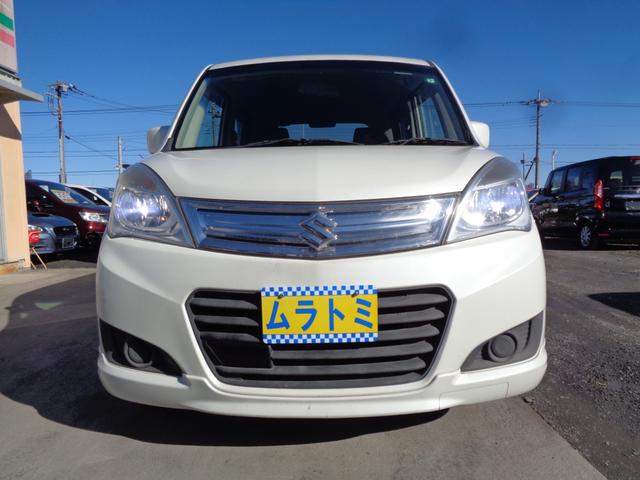 ソリオ Ｘ　レーダーブレーキサポート　メモリーナビ　ＣＤ　ＤＶＤ　ＳＤ　地デジＴＶ　ビルトインＥＴＣ　社外ＬＥＤヘッドライトバルブ　左パワースライドドア　純正１５インチアルミ　クルーズコントロール　ドアバイザー（6枚目）