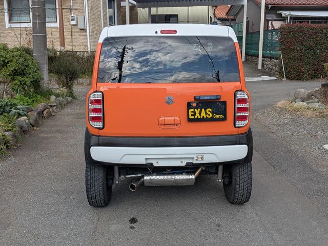 ハスラー Ｘターボ　ＨＫＳマフラー　ｍｏｍｏハンドル　社外メモリーナビ　ＴＶ　ＥＴＣ　スマートキー　ブレーキサポート　シートヒーター　　社外サス　社外ショック　アルミホイール　リアバンパー加工　ナンバー移設　タワーバー（8枚目）