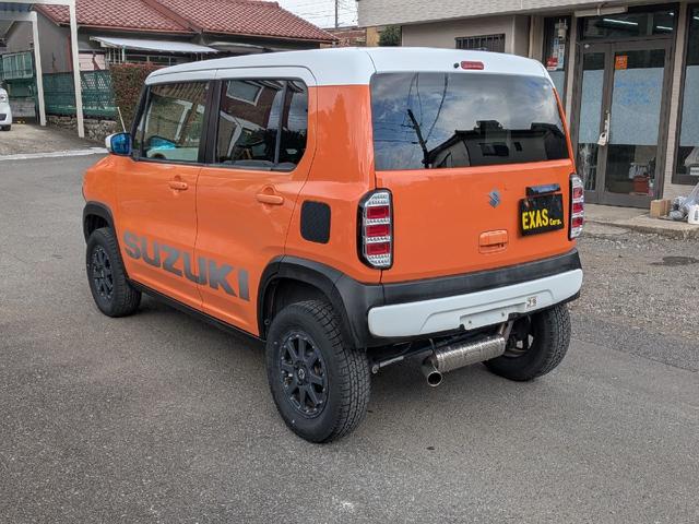 ハスラー Ｘターボ　ＨＫＳマフラー　ｍｏｍｏハンドル　社外メモリーナビ　ＴＶ　ＥＴＣ　スマートキー　ブレーキサポート　シートヒーター　　社外サス　社外ショック　アルミホイール　リアバンパー加工　ナンバー移設　タワーバー（11枚目）