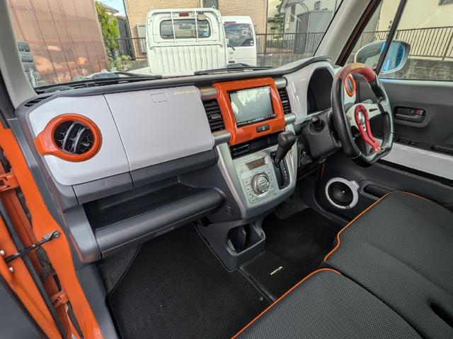 ハスラー Ｘターボ　ＨＫＳマフラー　ｍｏｍｏハンドル　社外メモリーナビ　ＴＶ　ＥＴＣ　スマートキー　ブレーキサポート　シートヒーター　　社外サス　社外ショック　アルミホイール　リアバンパー加工　ナンバー移設　タワーバー（27枚目）