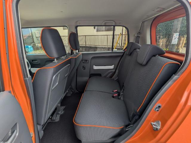 ハスラー Ｘターボ　ＨＫＳマフラー　ｍｏｍｏハンドル　社外メモリーナビ　ＴＶ　ＥＴＣ　スマートキー　ブレーキサポート　シートヒーター　　社外サス　社外ショック　アルミホイール　リアバンパー加工　ナンバー移設　タワーバー（28枚目）