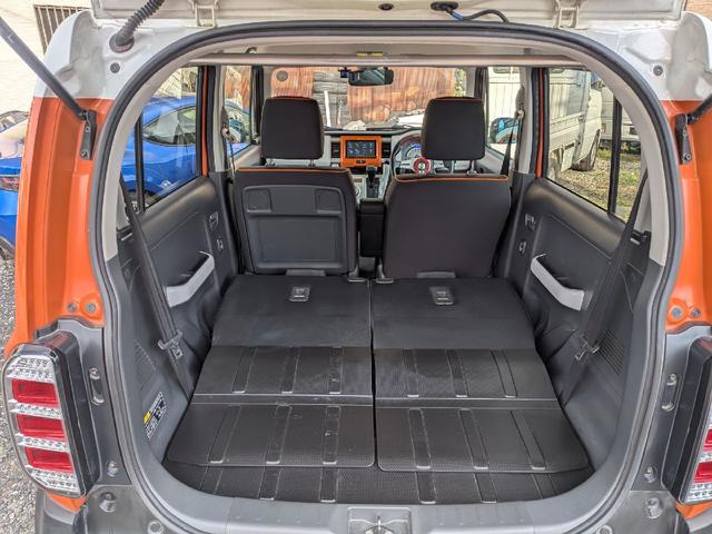 ハスラー Ｘターボ　ＨＫＳマフラー　ｍｏｍｏハンドル　社外メモリーナビ　ＴＶ　ＥＴＣ　スマートキー　ブレーキサポート　シートヒーター　　社外サス　社外ショック　アルミホイール　リアバンパー加工　ナンバー移設　タワーバー（32枚目）