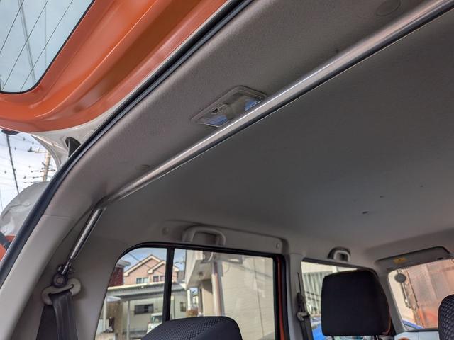 ハスラー Ｘターボ　ＨＫＳマフラー　ｍｏｍｏハンドル　社外メモリーナビ　ＴＶ　ＥＴＣ　スマートキー　ブレーキサポート　シートヒーター　　社外サス　社外ショック　アルミホイール　リアバンパー加工　ナンバー移設　タワーバー（34枚目）