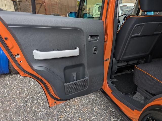 ハスラー Ｘターボ　ＨＫＳマフラー　ｍｏｍｏハンドル　社外メモリーナビ　ＴＶ　ＥＴＣ　スマートキー　ブレーキサポート　シートヒーター　　社外サス　社外ショック　アルミホイール　リアバンパー加工　ナンバー移設　タワーバー（43枚目）