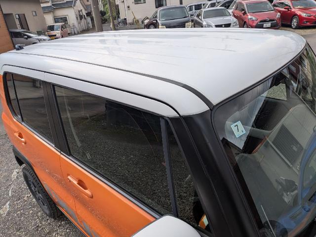 ハスラー Ｘターボ　ＨＫＳマフラー　ｍｏｍｏハンドル　社外メモリーナビ　ＴＶ　ＥＴＣ　スマートキー　ブレーキサポート　シートヒーター　　社外サス　社外ショック　アルミホイール　リアバンパー加工　ナンバー移設　タワーバー（46枚目）