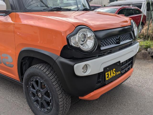 ハスラー Ｘターボ　ＨＫＳマフラー　ｍｏｍｏハンドル　社外メモリーナビ　ＴＶ　ＥＴＣ　スマートキー　ブレーキサポート　シートヒーター　　社外サス　社外ショック　アルミホイール　リアバンパー加工　ナンバー移設　タワーバー（49枚目）