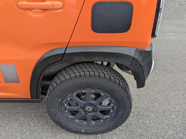 ハスラー Ｘターボ　ＨＫＳマフラー　ｍｏｍｏハンドル　社外メモリーナビ　ＴＶ　ＥＴＣ　スマートキー　ブレーキサポート　シートヒーター　　社外サス　社外ショック　アルミホイール　リアバンパー加工　ナンバー移設　タワーバー（58枚目）