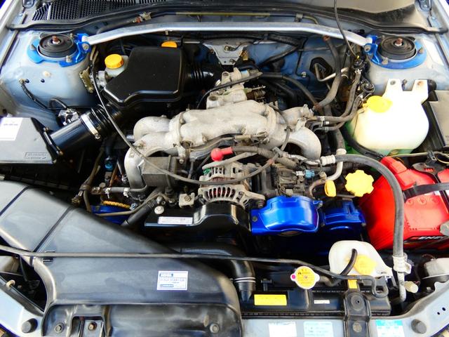 レガシィツーリングワゴン ＴＳタイプＲ　リミテッド　５速ＭＴ　タナベ車高調　社外マフラー　タワーバー　タイベル交換歴　フルエアロ　ハーフレザーシート　社外ナビ　ワンセグＴＶ　ＥＴＣ　ルーフレール　フォグランプ　レガシィ専門店　自社買取車両！（5枚目）