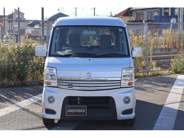 エブリイワゴン PZターボスペシャル ローダウン 16インチアルミ carrozzeriaナビ フルセグ ETC Bluetooth バックカメラ 両側パワースライドドア オートステップ ディスチャージヘッドランプ装着車 キーレス(2枚目)