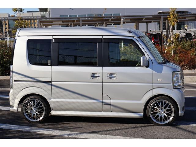 エブリイワゴン PZターボスペシャル ローダウン 16インチアルミ carrozzeriaナビ フルセグ ETC Bluetooth バックカメラ 両側パワースライドドア オートステップ ディスチャージヘッドランプ装着車 キーレス(4枚目)