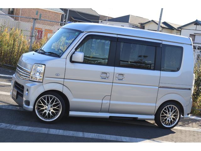 エブリイワゴン PZターボスペシャル ローダウン 16インチアルミ carrozzeriaナビ フルセグ ETC Bluetooth バックカメラ 両側パワースライドドア オートステップ ディスチャージヘッドランプ装着車 キーレス(7枚目)
