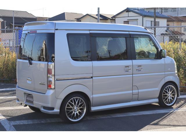 エブリイワゴン PZターボスペシャル ローダウン 16インチアルミ carrozzeriaナビ フルセグ ETC Bluetooth バックカメラ 両側パワースライドドア オートステップ ディスチャージヘッドランプ装着車 キーレス(8枚目)