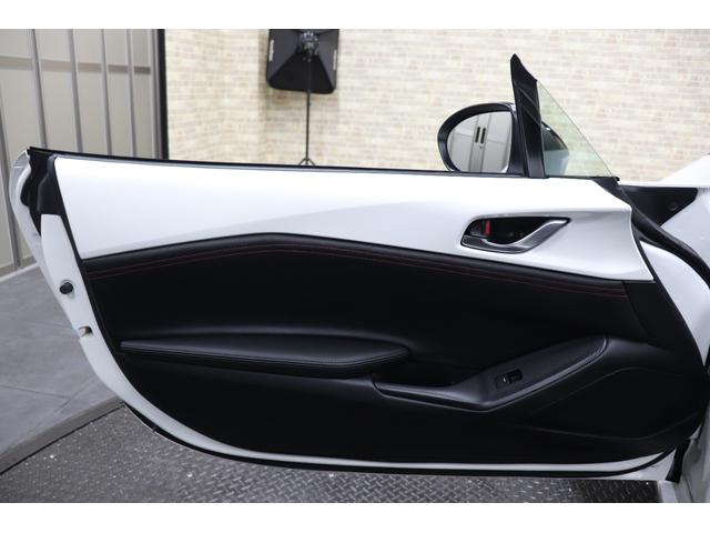 ロードスター Sレザーパッケージ 1オーナー 6MT 純正16インチ 社外フロントスリットローター 黒革シート MAZDAコネクト バックカメラ ドラレコ ETC(35枚目)