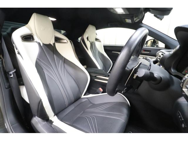 RC F ベースグレード オプションブラック&ホワイト本革シート 純正BBS製19インチ brembo スリットローター アクティブリアウィング ナビ バックカメラ ドラレコ(20枚目)