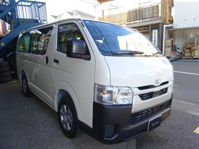 ハイエースバン ロングＤＸ　前後クリアランスソナー　プリクラッシュセーフティー　レーンディパーチャーアラート　電動格納ミラー（4枚目）