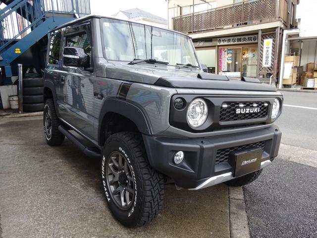 ジムニー ＸＣ　アルパイン１１ディスプレイオーディオ　アルパインデジタルインナーミラー　リフトアップ　Ｒ／Ｔタイヤ　社外マフラー　社外インテーク　社外テール　社外コンピューター　カスタム（3枚目）