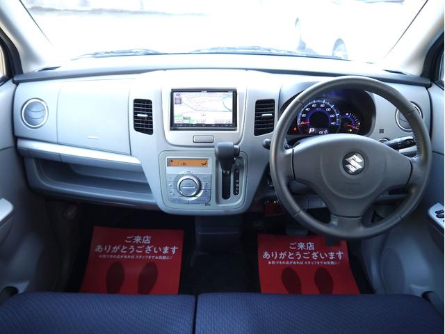 ワゴンＲ ＦＸリミテッド　ナビ＆ＴＶ　プッシュスタート　スマートキー　電格ミラー　純正エアロ　純正アルミ（10枚目）