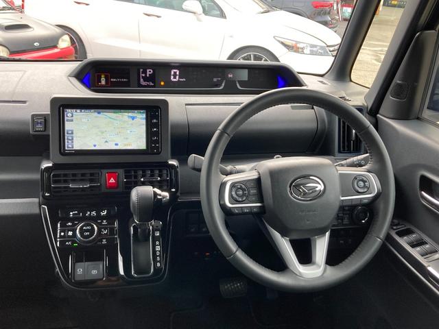 タント カスタムＲＳ　ワンオーナー　スマートアシスト　純正ナビ　地デジ　ＢＴ　ＣＤ／ＤＶＤ　ＥＴＣ　両側パワースライドドア　ＬＥＤヘッドライト　ＬＥＤフォグ　前後クリアランスソナー　シートヒーター（4枚目）