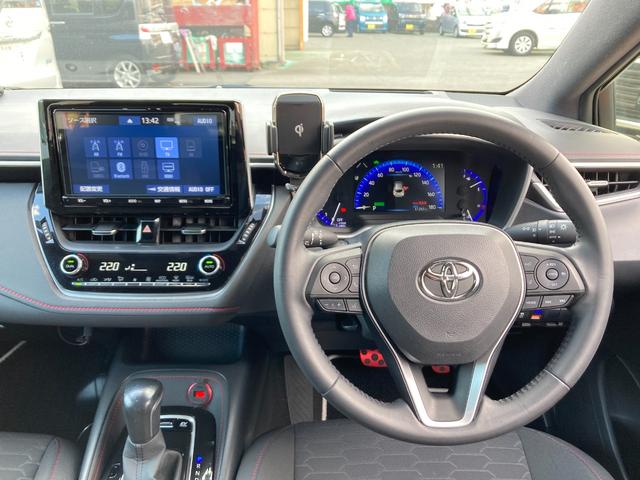 カローラスポーツ ハイブリッドＧ　Ｚ　１オーナー　ＴＲＤフロント・サイド・リア　トヨタセーフティセンス　レーダークルーズ　９インチ純正ナビ　地デジ　ＤＶＤ／ＣＤ　ＢＴ　ＨＤＭＩ　バックカメラ　ビルトインＥＴＣ２．０　前後ドラレコ（6枚目）