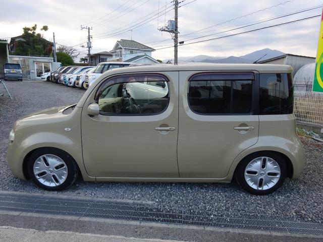 キューブ １５Ｘ　Ｖセレクション　平成２１年式車検令和８年２月走行１６０５００キロタイミングチェーンＣＶＴスマートキーオートエアコンパワステフル装備ＥＴＣ純正ＳＤナビフルセグＴＶＵＳＢ接続音楽録音車高調ローダウンヒッチメンバー現状販売（8枚目）