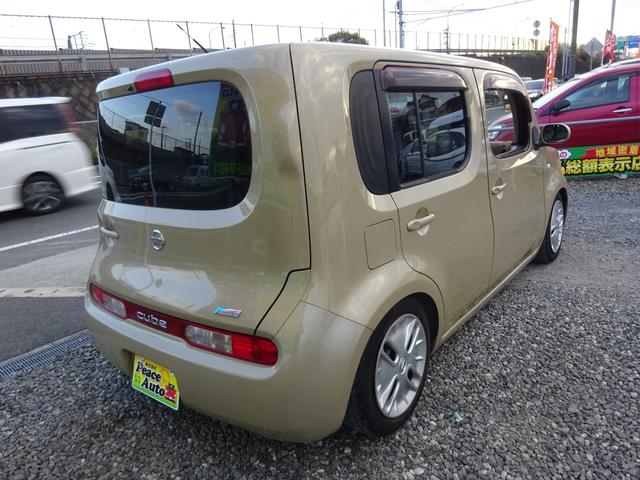 キューブ １５Ｘ　Ｖセレクション　平成２１年式車検令和８年２月走行１６０５００キロタイミングチェーンＣＶＴスマートキーオートエアコンパワステフル装備ＥＴＣ純正ＳＤナビフルセグＴＶＵＳＢ接続音楽録音車高調ローダウンヒッチメンバー現状販売（12枚目）